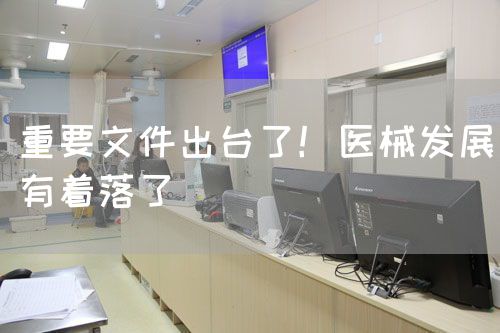 重要文件出臺(tái)了！醫(yī)械發(fā)展有著落了(圖1)